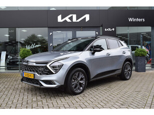 Kia Sportage 1.6 T-GDi Hybrid GT-PlusLine 235pk Navi+BT+Camera ECC Keyless Cr.Control Leder+koeling+Stoel/Stuurverw. PDC V+A 7jr.Garantie