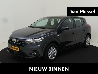 DACIA SANDERO 1.0 TCe 90 PK Expression / Apple Carplay & Android Auto / Parkeersensoren Voor en Achter / Camera Achter / Cruise Control / Airco