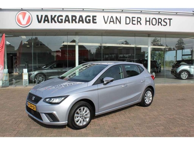 Seat Ibiza 1.0-96pk TSI Style. NIEUWSTE MODEL. Volautm. airco, camera, elektr ramen v+a, LED verlichting, stoelverwarming, metallic lak, Is