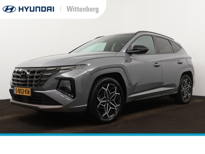 HYUNDAI TUCSON 1.6 T-GDI HEV N LINE SKY | TREKHAAK | CLIMA | CRUISE | ELEKTRISCHE KLEP | SCHUIF DAK | 19'' LMVELGEN | PRIVACY GLASS | FABRIEKSGARANTIE GELDIG T/M 2-2027! |