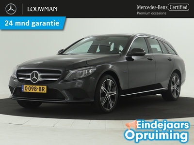 MERCEDES C-KLASSE 300 e Estate Avantgarde | Achteruitrijcamera | Distronic | Apple Carplay | Leder | Stoelverwarming | Navigatie | Inclusief 24 maanden MB Certified garantie voor Europa.