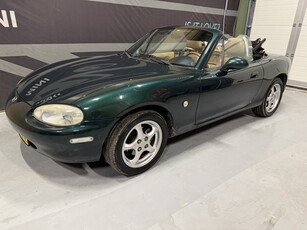 Mazda MX-5 1.6i. Leren bekleding,chroom beugel. Prima