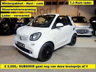 Smart fortwo cabrio Prime - leder - stoel en