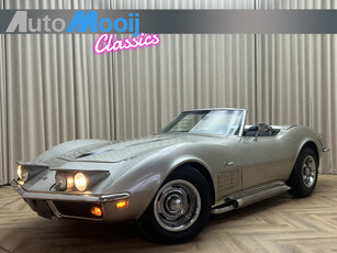 Chevrolet Corvette C3 Cabriolet *Matching Numbers* Pewter Silver / 1972 Chrome Bumper / Sidepipes / AC / Automatic / 350Cu 5,7L / 200 BHP