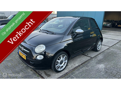 Fiat 500 1.4-16V Lounge, Airco,Nap,Panodak,Half leer