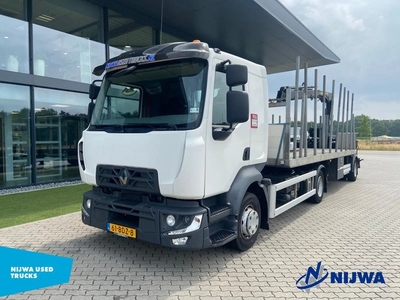 Renault D12 4X2 I.c.m. Kleinsman platform oplegger met HIAB