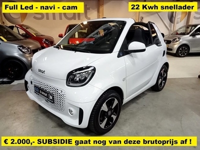 Smart Fortwo cabrio EQ Comfort - 22 Kwh - winterpakket