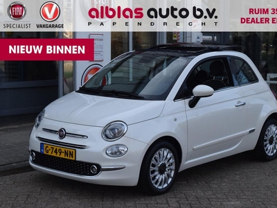 Fiat 500 80pk Turbo Lounge|Parelmoer|Dak|PDC|Navi|