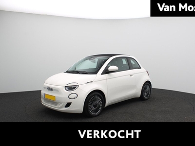 Fiat 500e Cabrio 42 kWh Icon | Navi | Camera | Stoelverwarming | Led Koplampen | Apple CarPlay |