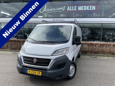 Fiat Ducato 30 2.3 MultiJet L2H1 Clim.control - Cruise control - Navi - Radio/CD - A-uitrijcam. - MFL-Stuurwiel - Zijw. betim. - 2 zitpl. RV - Zijschuifd. R - Laadvloer - Tussenschot V - Dakdr.Systeem