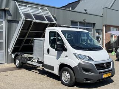 Fiat DUCATO 35 2.3 MultiJet Maxi Automaat Kipper Airco Cruise control ladekasten Trekhaak 2500kg Stuurwielbediening Telefoonverbinding werkverlichting open laadbak Pick-up p-up Kieper Bakwagen Euro 5 Marge Btw vrij ex gemeen