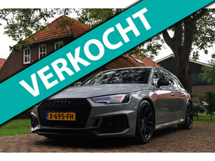 Audi RS4 Avant 2.9 TFSI RS 4 quattro Pro Line Plus Aut. | Nardo Grey | Adaptieve Cruise | Panorama | Sportstoelen | Ruitjes leder