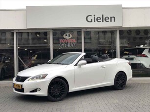 Lexus IS 250 Cabriolet Executive | Mark Levinson, Geheugenfunctie, Navigatie, Stoelventilatie, Keyless, Parkeersensoren, Leer, Zeer mooi!