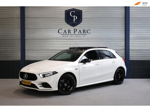 Mercedes-Benz A-klasse 250 e AMG Line LED/SFEER/PANORAMADAK/HALF LEER+S.VERWARMING/CAM/LINE/ACC/ECC/12 MDN GARANTIE!