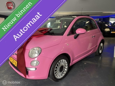 Fiat 500 1.2 Rosa lounge*NL NAP?*AUTOMAAT*OPEN PANORAMADAK*