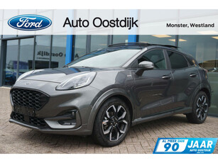 Ford Puma 1.0 EcoBoost Hybrid ST-Line X 125PK Automaat Panodak Camera Voorverwarming Cruise Climate Halfleder Navi B&O Audio Privacy Glass *Sportief*