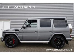 Mercedes-Benz G-KLASSE 63 AMG VAN GRIJS KENTEKEN EDITION 463 DESIGNO PLATINUM TREKHAAK CARBON HARMAN KARDON