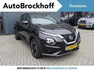 Nissan JUKE 1.0 DIG-T N-Connecta Park & Ride Navi | Emergency braking | Appel Carplay & Android Auto | PDC V+A | Clima | Lane assist | Keyless Entry | Cruise | All season banden