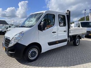 Opel MOVANO 2.3 CDTI 125pk L2 DC 7 persoons / rijklaar ? 14.950 ex btw / lease vanaf ? / airco / cruise / trekhaak 2500kg / schotten neerklapbaar / open laadbak