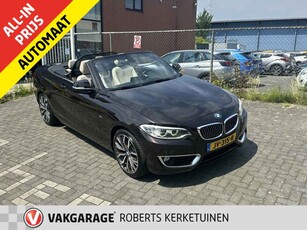 BMW 2 Serie Cabrio 218i High Executive Luxury Line Automaat Leder Led Navigatie