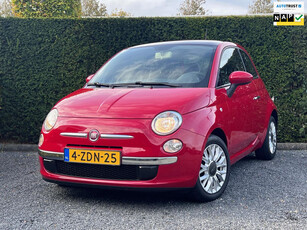 Fiat 500 0.9 TwinAir Turbo Lounge | Glazen dak | Half-leder