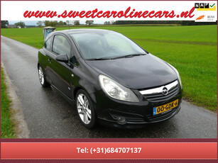 Opel Corsa 1.4-16V Cosmo 2008 OPC-line,Airco,Panoramadak,Cruise,,Lmv's,Dubbel Din BT-audio