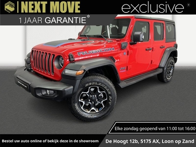 Jeep Wrangler Unlimited 4xe 380 Rubicon✅Trekhaak✅Camera✅Adaptive Cruise Control✅Navigatie✅Bluetooth✅Airco✅