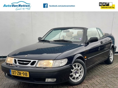 Saab 9-3 Cabrio 2.0 Turbo 154pk Automaat, SE uitv.,Clima,Stoelverwarming,Lmv,Windscherm