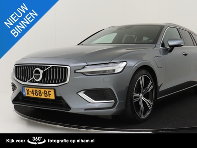 VOLVO V60 T8 AWD RECHARGE INSCRIPTION GERSERVEERD-PANO.DAK|GEVENT.LEDER&MASSAGE|360°CAM|HK-AUDIO|19