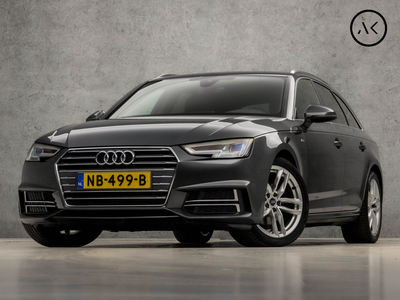 AUDI A4 Avant 2.0 TFSI S-Line Ultra Sport 191Pk Automaat (2X S-LINE, GROOT NAVI, DIGITAL COCKPIT, LEDER, SPORTSTOELEN, ELEK ACHTERKLEP, LED KOPLAMPEN, NIEUWE APK, ZWART HEMEL, NIEUWSTAAT)