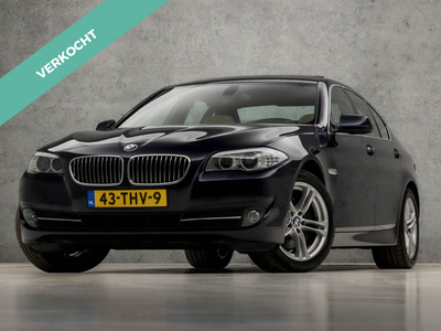 BMW 5 Serie 530i High Executive Sport 272Pk Automaat (SCHUIFDAK, GROOT NAVI, TREKHAAK, CAMERA, LEDER, ZWART HEMEL, ELEK SPORTSTOELEN, STOELVERWARMING, XENON, NIEUWSTAAT)