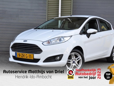 Ford Fiesta 1.0 Titanium, Navigatie, Parkeersensoren, Bluetooth, Climate-Control, Lichtmetalen Velgen.