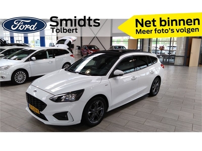 Ford FOCUS Wagon EcoBoost 125 pk ST Line | Trekhaak | Pano | Keyless entry | Navi | Clima | 100% dealer onderh.