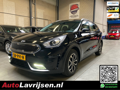 Kia Niro HYBRID EXECUTIVELINE NL AUTO NAP FABR.GARANTIE! AUTOMAAT NAVIGATIE CAMERA LED ECC CRUISE PDC HALF LEDER!!