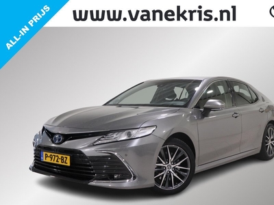 Toyota Camry 2.5 Hybrid Premium | BSM, NAVI, Zwart vol leder, JBL, Sensoren, Direct Leverbaar