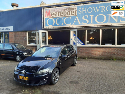 Volkswagen Golf 7 1.6 TDI Highline Zwart Leer Navi