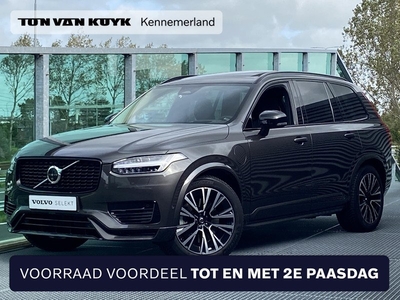 Volvo XC90 2.0 T8 Recharge AWD Ultimate Dark Long range, Luchtvering, Panoramadak, Head-up display, Leder, Trekhaak semi elektrisch, Parkeerverwarming, Stoelverwarming, Stuurverwarming, Leder dashbord