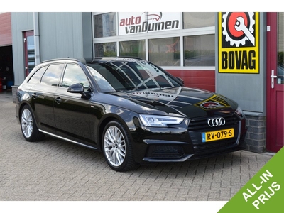 Audi A4 Avant 2.0 TFSI MHEV Sport S line black edition 190Pk O.a: Leder, Navi, Clima, Cruise, PDC, Etc.... Rijklaar! All-in prijs!