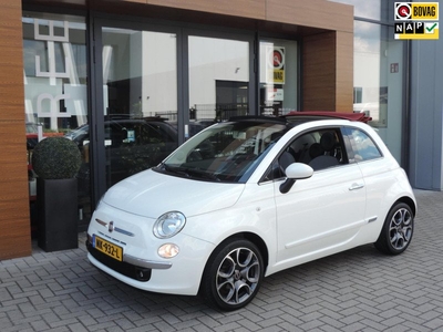 Fiat 500 C 1.2 Pop 68.000km | 4cilinder | PDC | 16” Lm-velgen | Airco | Interscope audio | Halfleer