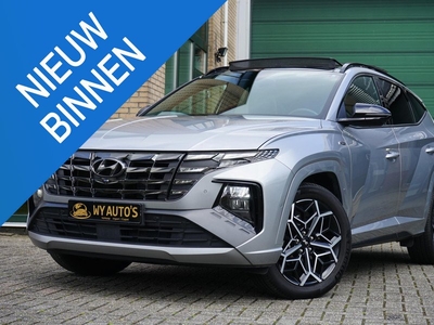 Hyundai Tucson 1.6 T-GDI HEV N Line Sky GARANTIE tot 2027|Panoramadak|Stoelventilatie|Stuurverwarming|Stoelverwarming Voor en Achter|Adaptieve Cc|360camera|Navi