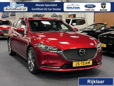 Mazda 6 Sportbreak 2.5 SkyActiv-G Automaat 194PK Signature Navi Leder Bose PDC 19inch 360 Camera Trekhaak