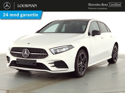 Mercedes-Benz A-Klasse 250 e AMG Nightpakket | Panoramadak | Sfeerverlichting | Apple CarPlay | DAB | Parkeerpakket met Camera | Inclusief 24 maanden Mercedes-Benz Certified garantie voor Europa.