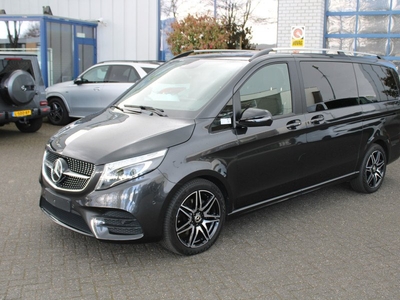 Mercedes-Benz V-Klasse 300d Lang DC AMG line, 2500kg trekhaak, Zwart leder