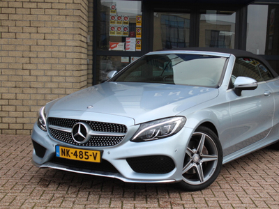 MERCEDES C-KLASSE Cabrio 180 AMG STYLING-CAMERA-MULTIBEAM-AIRCAP-NAVI-COMPLEET