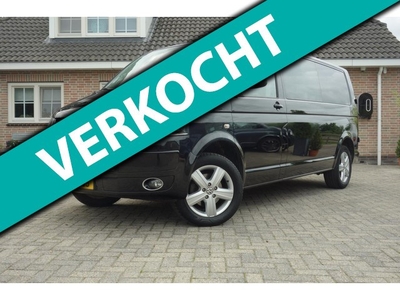 Volkswagen Transporter 2.0 TDI L2H1 Dub.Cab. zwart 65