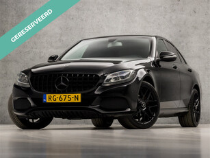 Mercedes-Benz C-Klasse 200 CDI Sport Black Edition Automaat (NAVIGATIE, STOELVERWARMING, RODE GORDELS, GETINT GLAS, LEDER/ALCANTARA, SPORTSTOELEN, PARKEERSENSOREN, CRUISE CONTROL, NIEUWSTAAT)