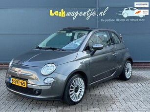 Fiat 500 C 0.9 TwinAir Lounge Cabrio *leder *16 inch *beurt