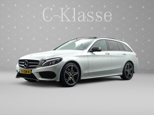 Mercedes-Benz C-Klasse Estate 180 AMG Night Edition Aut- Panodak I Xenon Led I Sfeerverlichting I Burmester I Stoelverwarming I Keyless