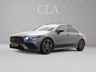 Mercedes-Benz CLA-Klasse 200 AMG Night Edition Aut- Designo Kleur I Panodak I Carplay I Sport Leder I Xenon Led ISfeerverlichting