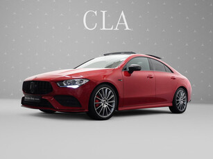 Mercedes-Benz CLA-Klasse 220 4MATIC AMG Night Edition Aut- Panodak I Designo Sport Leder I MBUX I 45s Pakket I Clima